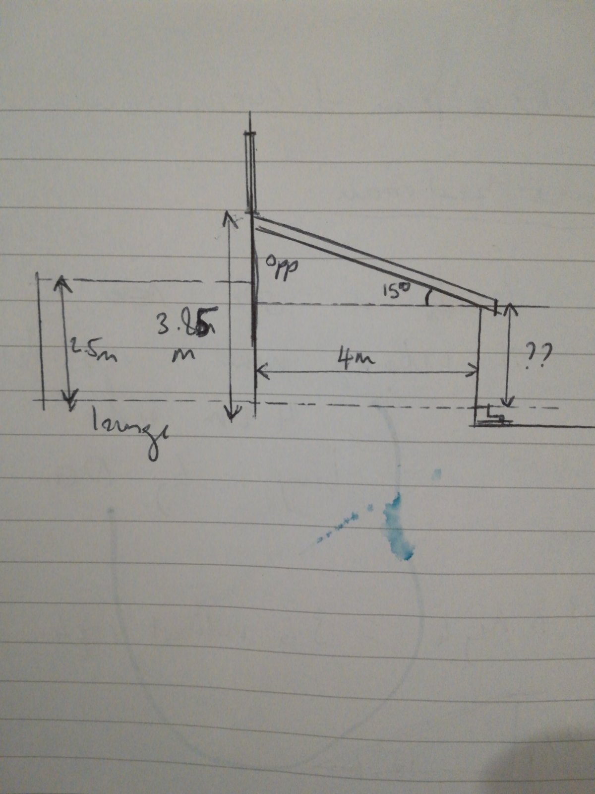 calculating angle of pitched roof? DIYnot Forums