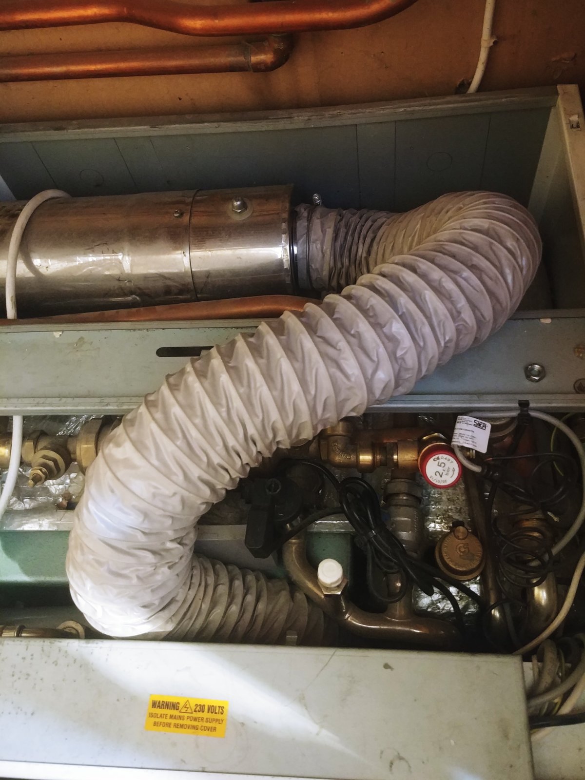 Badly fitted Grant Oil boiler DIYnot Forums