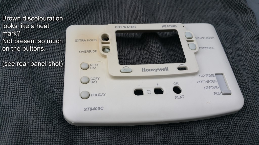 Honeywell ST9400C programmer component faults or something else