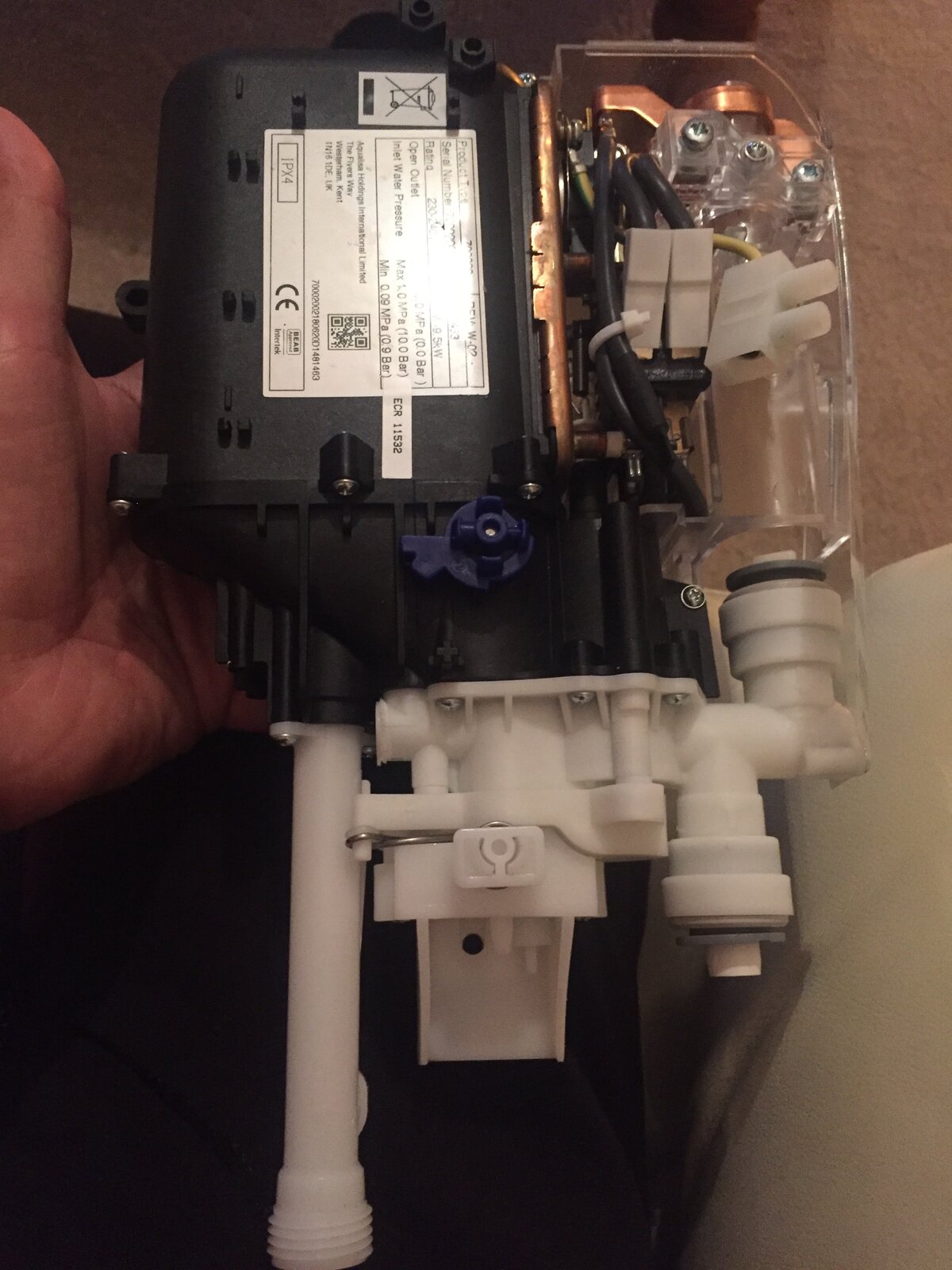 Gainsborough shower not heating DIYnot Forums