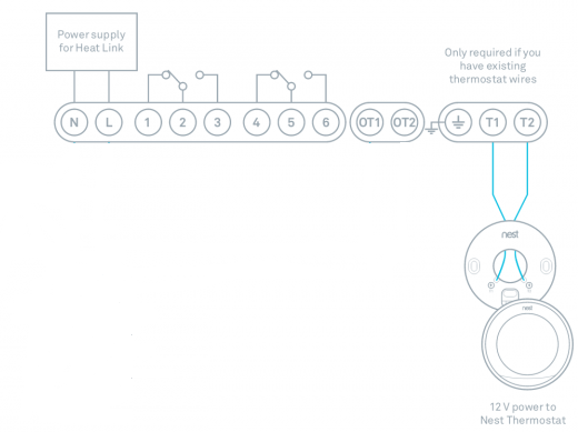 Heatmiser UH4 with Nest for Zone 4 and Hot Water DIYnot