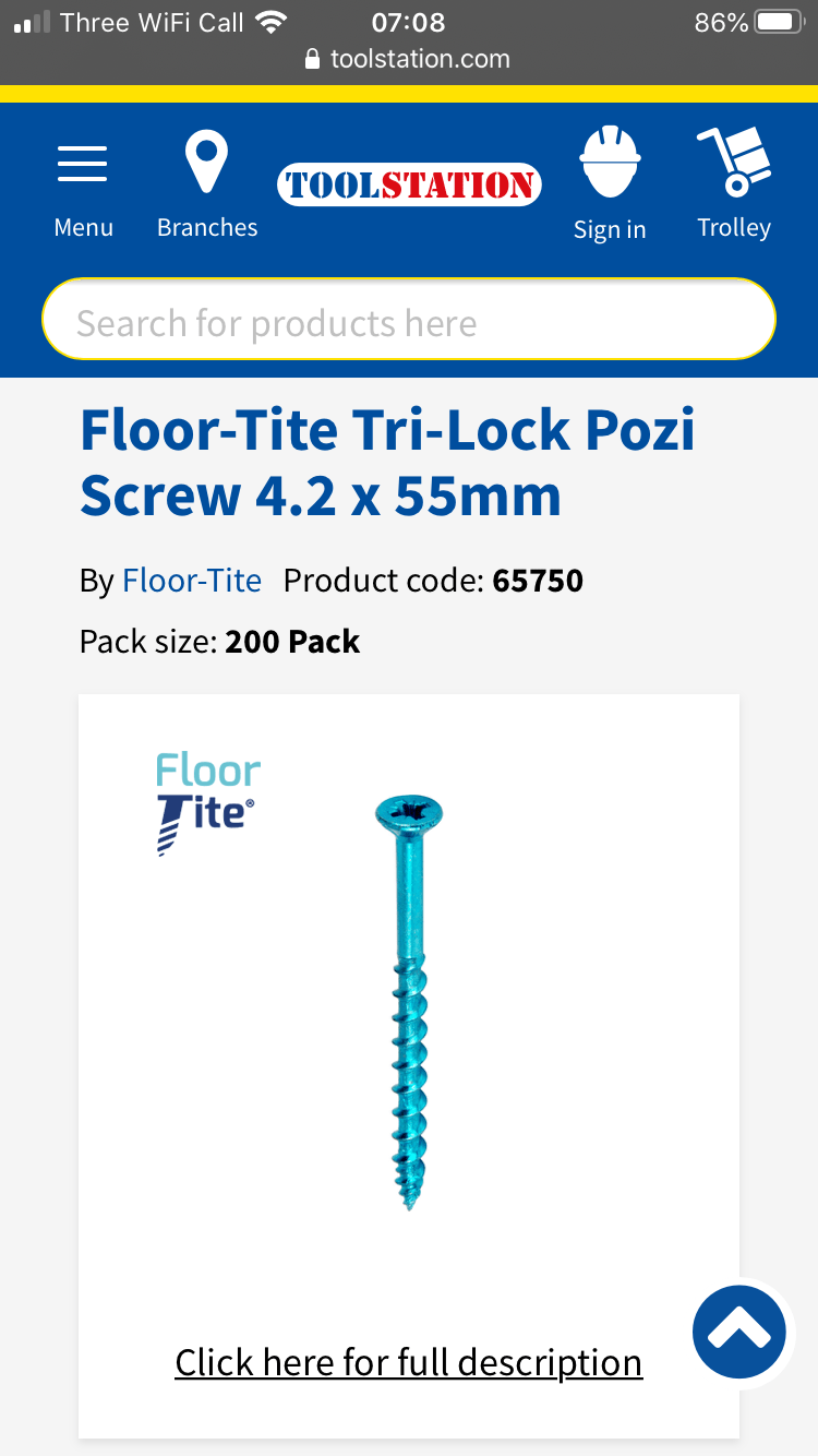 Best screws for 22mm chipboard flooring on 2” joists? DIYnot Forums