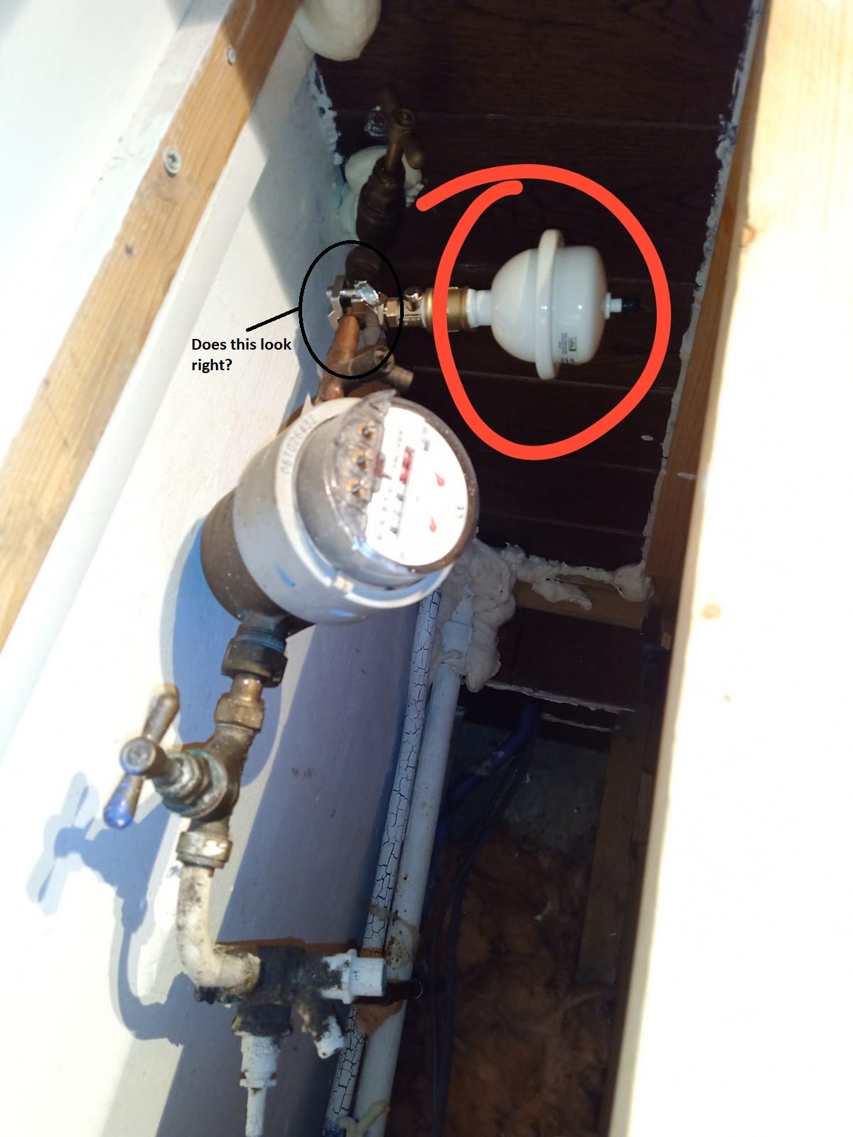 Does this water shock arrestor install look right? DIYnot Forums