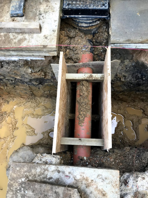 Bridging clay sewer pipe DIYnot Forums