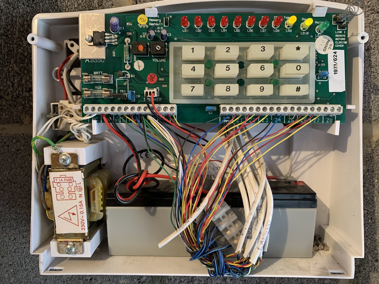 Unwanted zone and what to do with door sensor wiring | DIYnot Forums