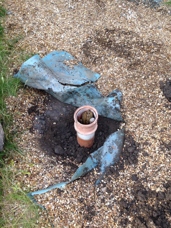 Pipe sticking out of ground in back garden DIYnot Forums