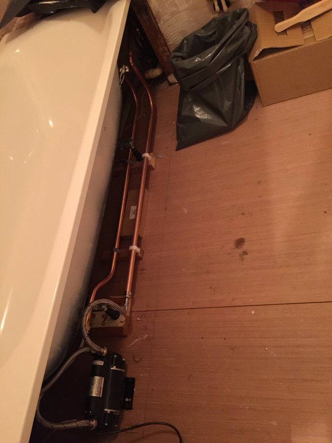 Is a shower pump regulated underneath the bath Page 2 DIYnot Forums