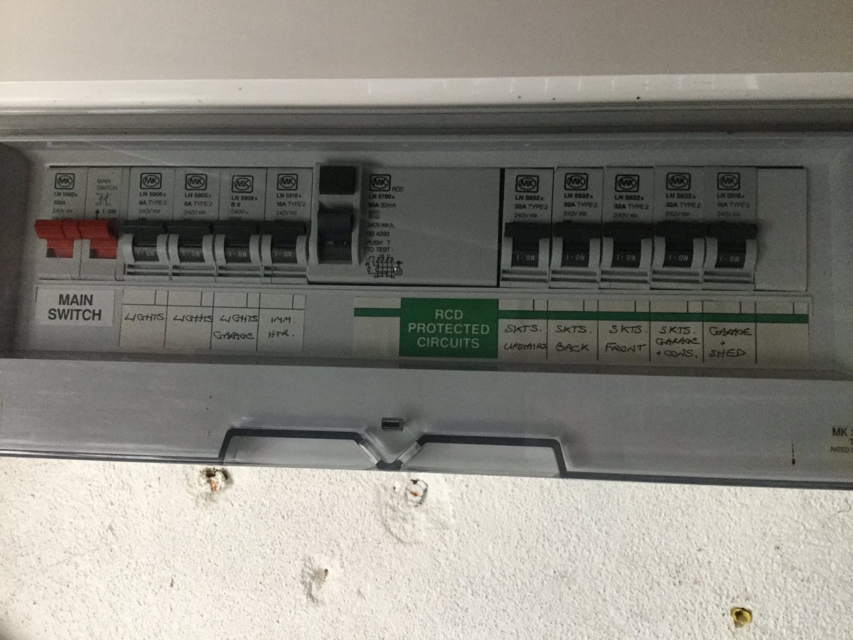 Sockets tripping consumer unit DIYnot Forums