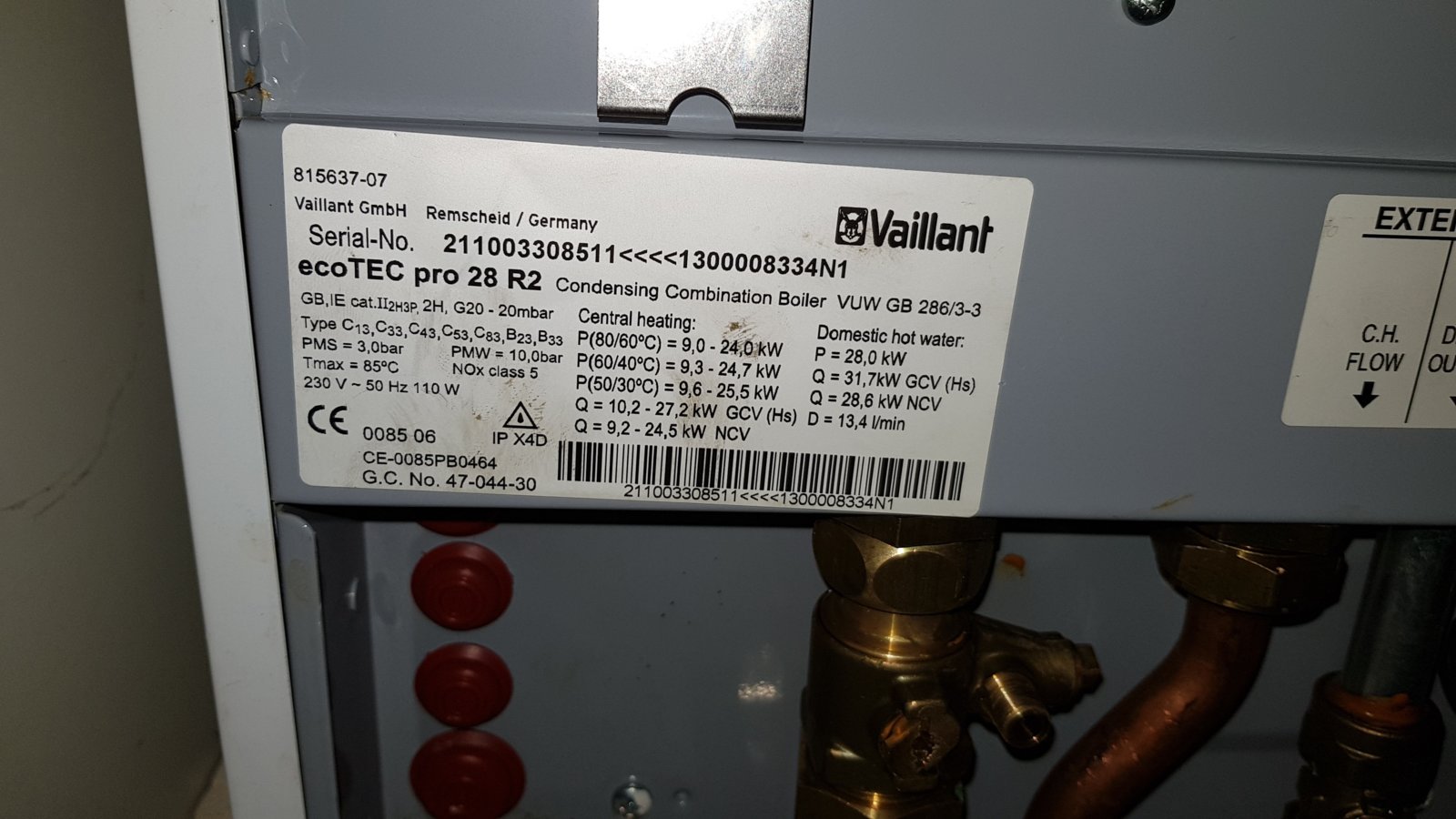 Vaillant Ecotec Pro 28, new pump fitted, now boiler won't turn on