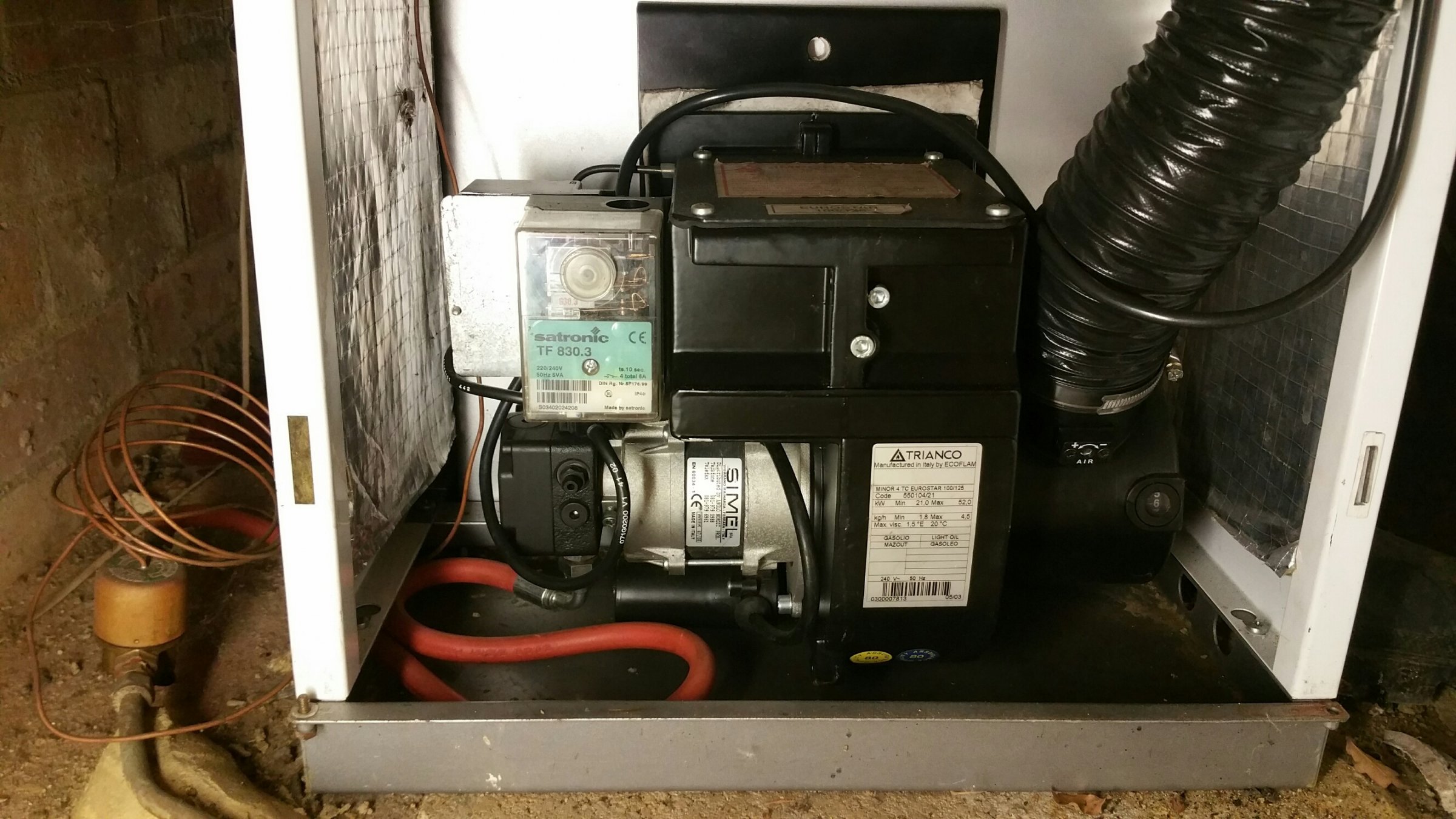 Understanding my new Trianco oil burner do I need a tiger loop