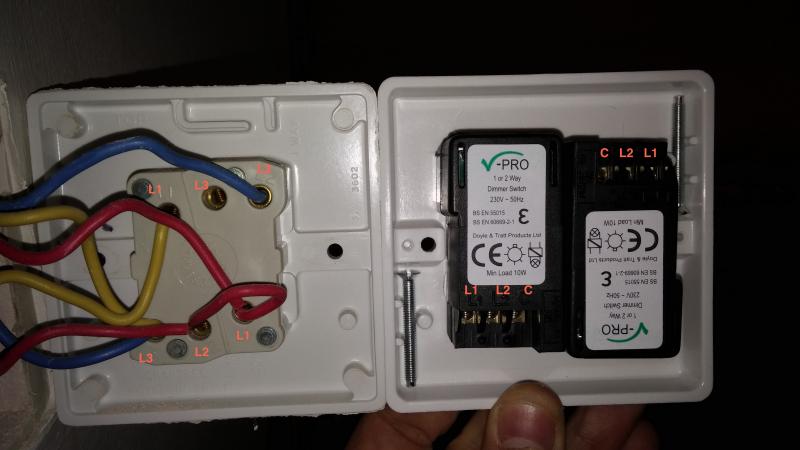Help replacing double switch for double dimmer switch DIYnot Forums