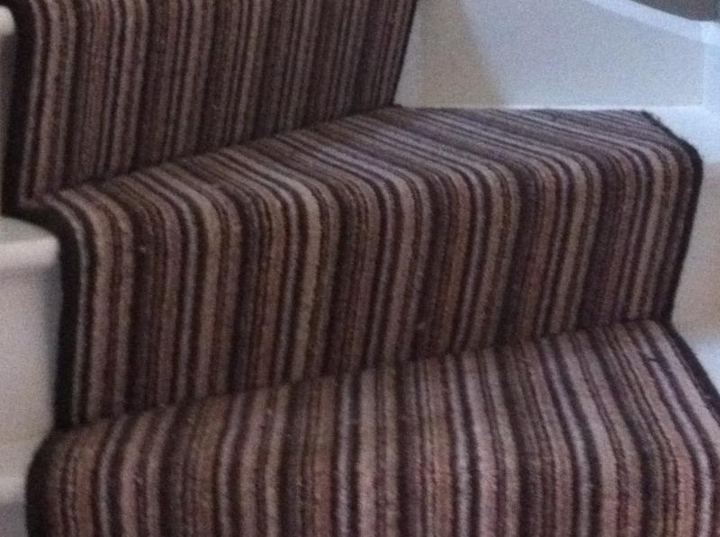 How To Fit Striped Carpet On Winders