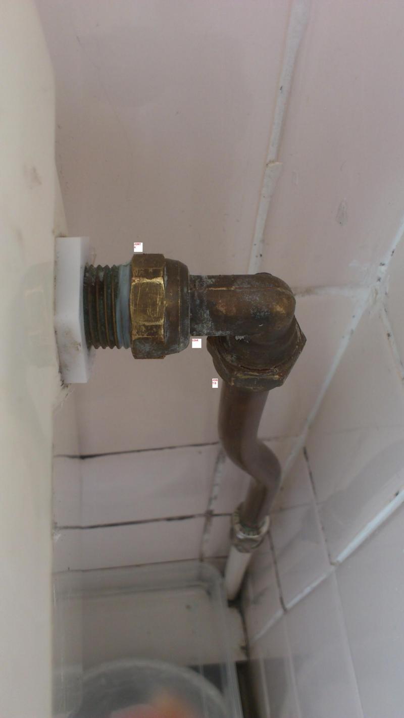 Leak on toilet cistern elbow joint DIYnot Forums