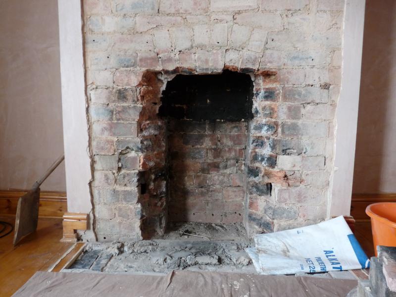 Help with widening fireplace, adding lintel for log burner