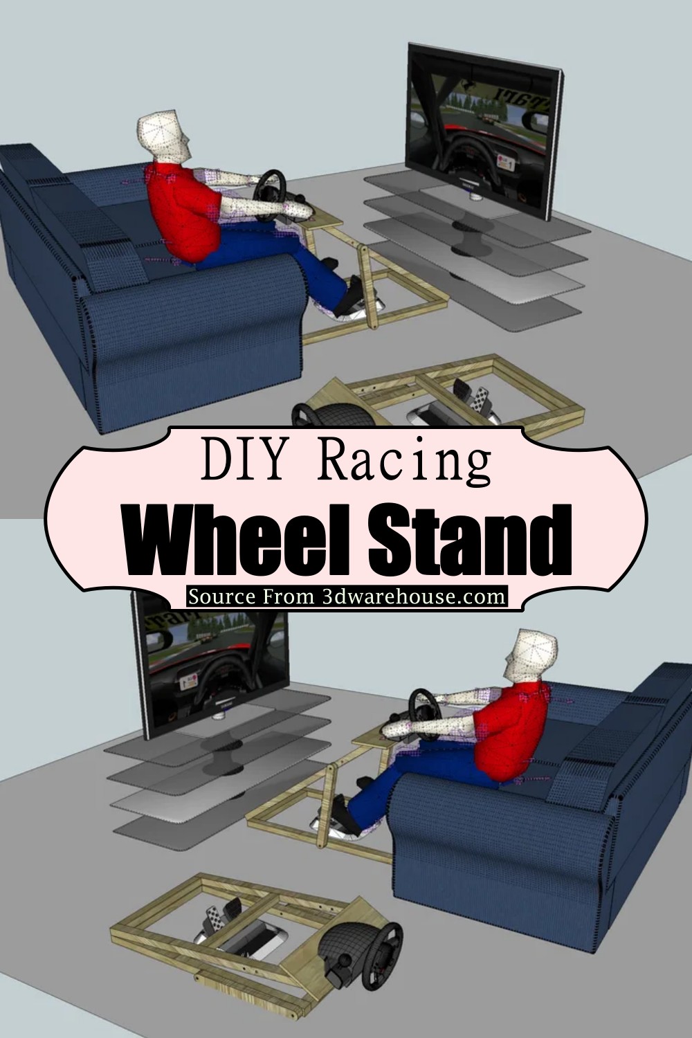21 DIY Racing Wheel Stand Projects For Games DIYsCraftsy