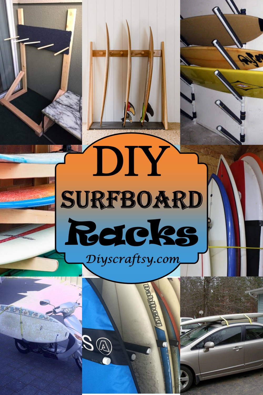19 DIY Surfboard Racks DIYsCraftsy