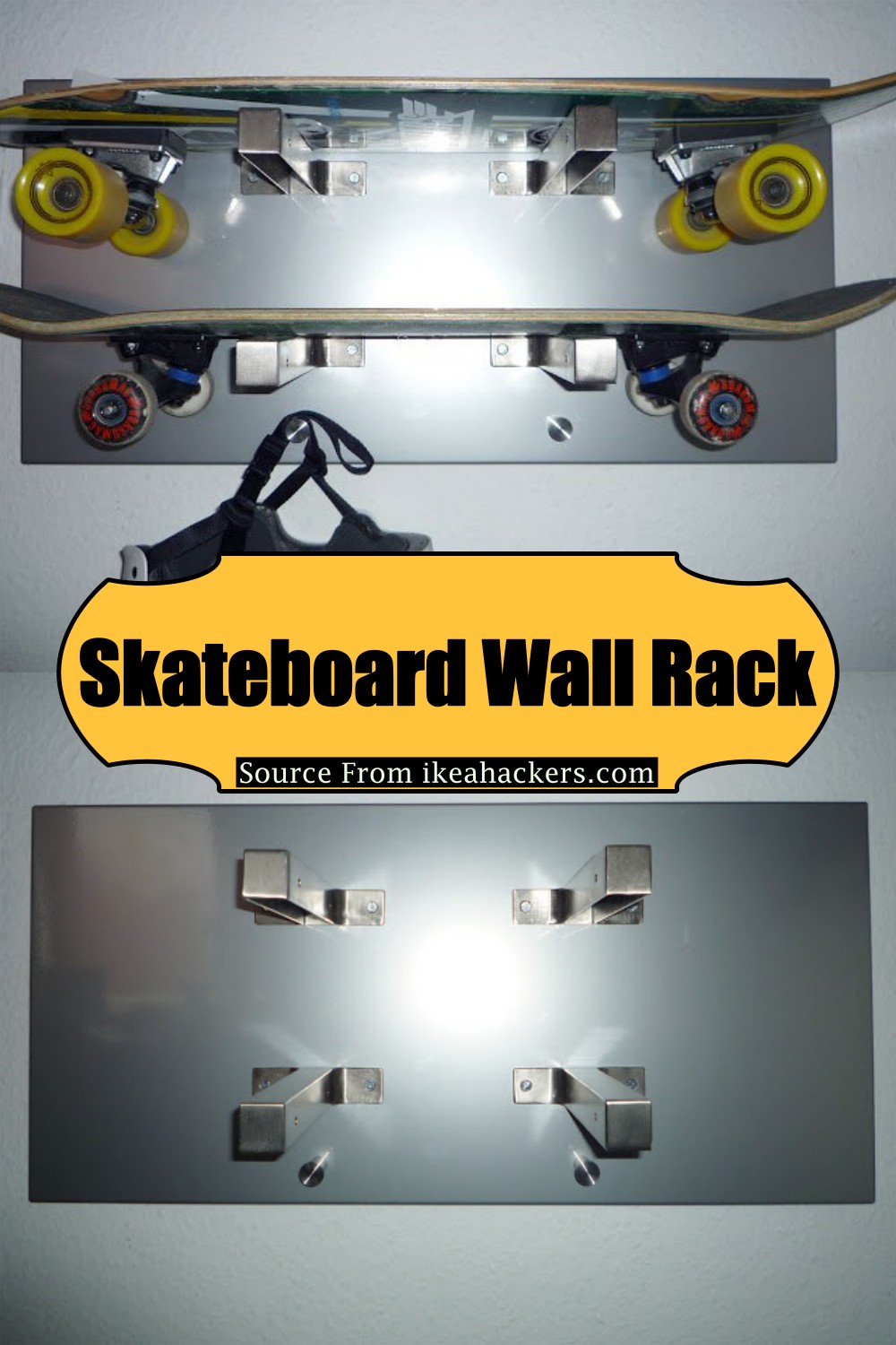 18 DIY Skateboard Rack Plans DIYsCraftsy