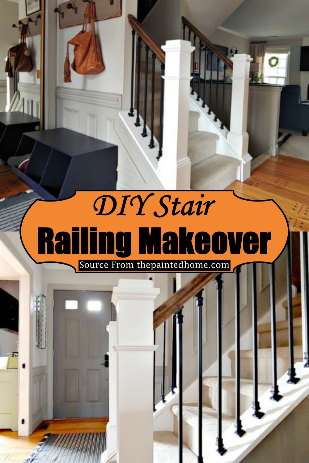 23 DIY Stair Railing Ideas For Stylish Stairs DIYsCraftsy