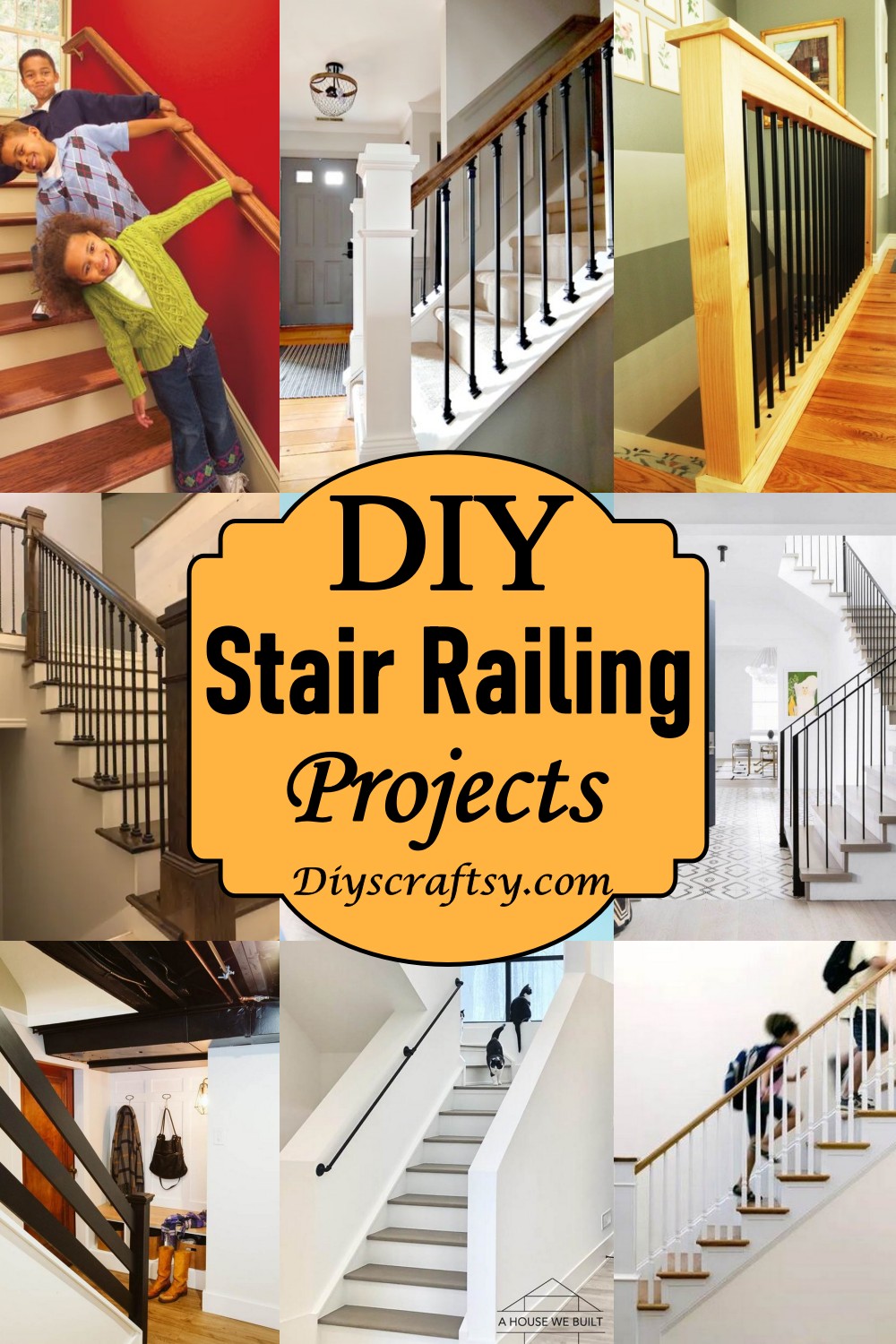 23 DIY Stair Railing Projects And Ideas DIYsCraftsy
