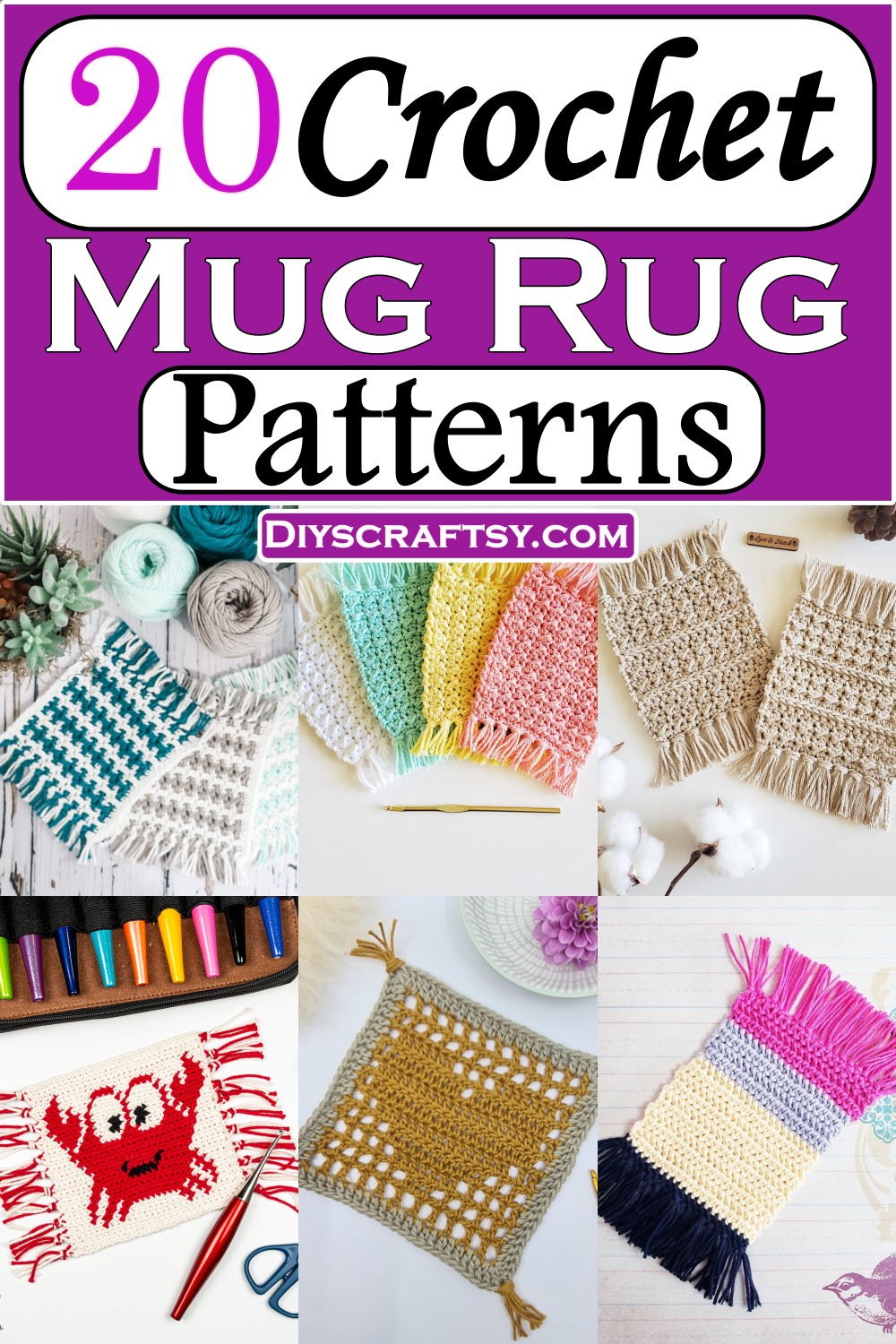 20 Crochet Mug Rug Patterns In Different Sizes DIYs Craftsy