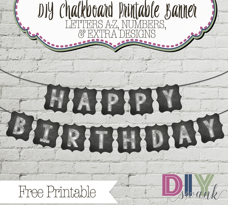 DIYBanner_Chaklboard_Letters Swanky Design Company