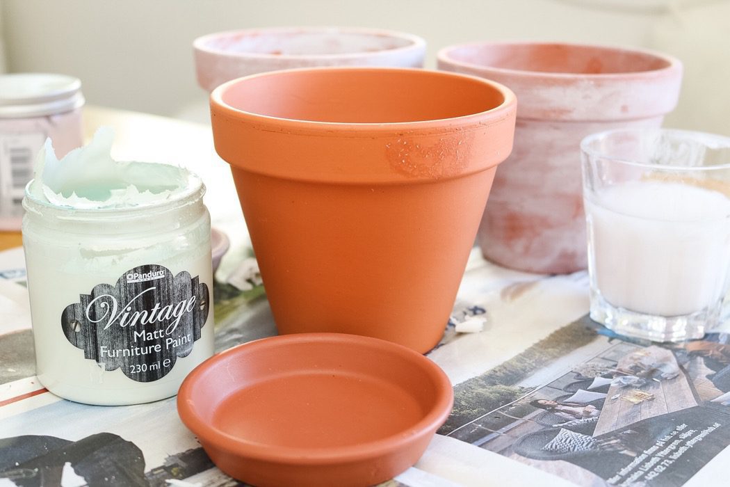 Patinera Krukor Diy Patinera krukor DIY Sweden