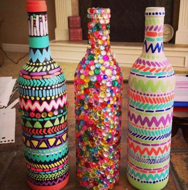 7 DIY Glass Bottle Decor Ideas DIY to Make