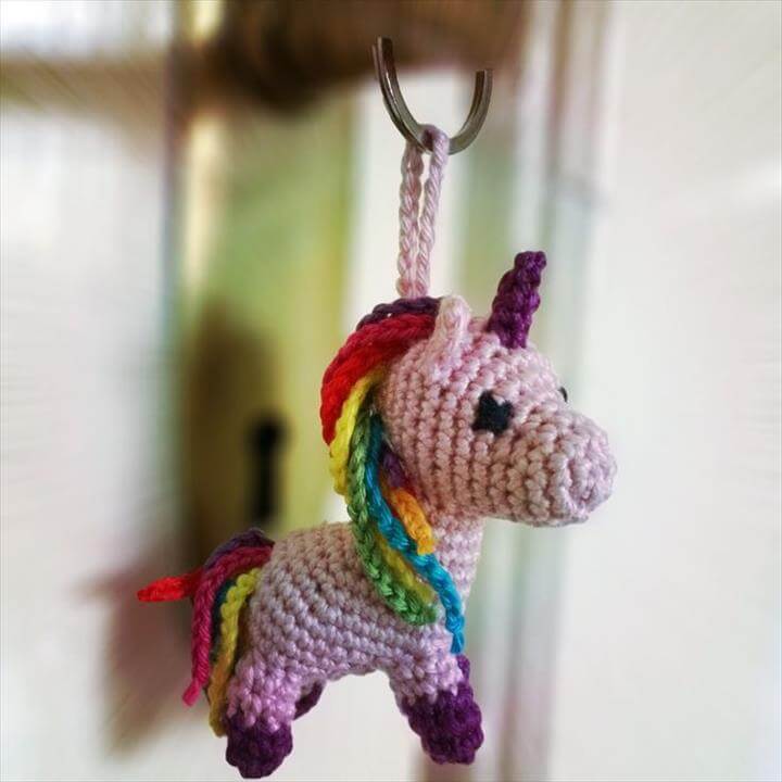 62 Easy Handmade Fun Crochet Pattern Keychains DIY to Make
