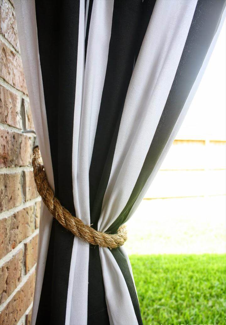 13 Brilliant DIY Curtain Tieback Tutorials
