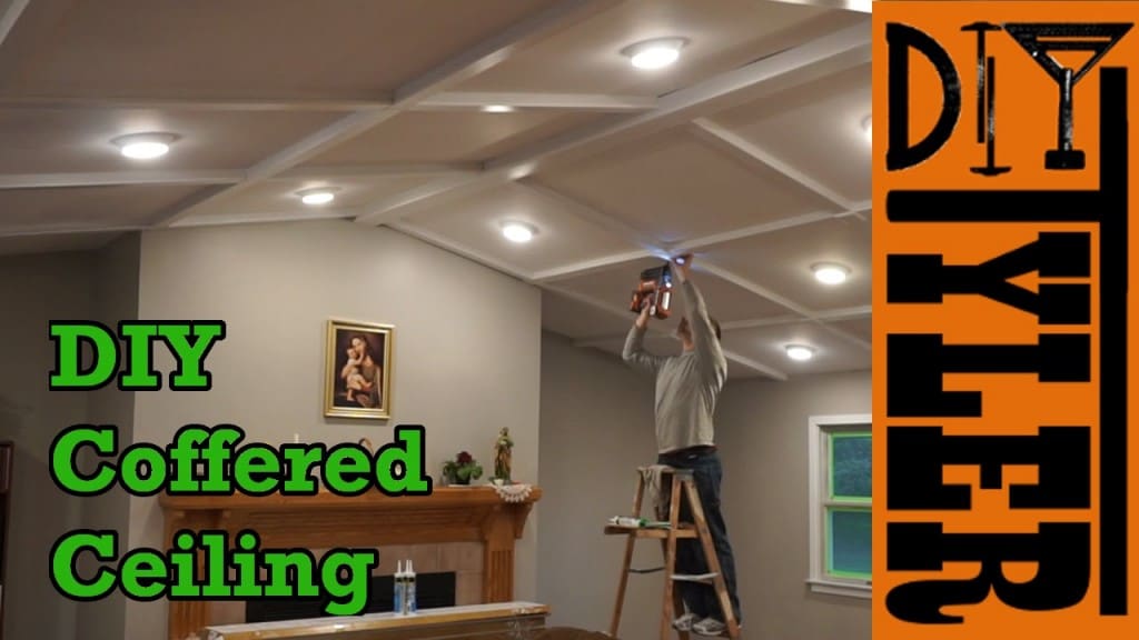 DIY Coffered Ceiling Build - DIYTyler