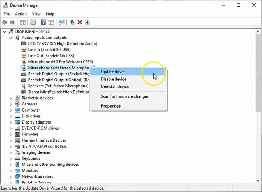 Do I need Blue Yeti drivers for Windows DIY Video Studio