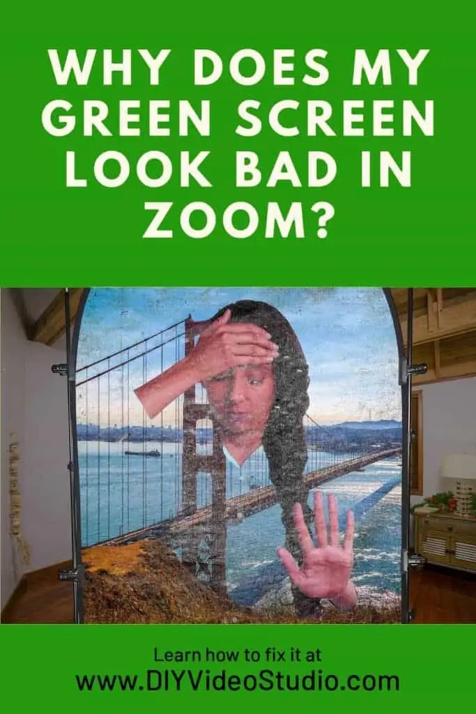 Why does my green screen look bad in Zoom? DIY Video Studio