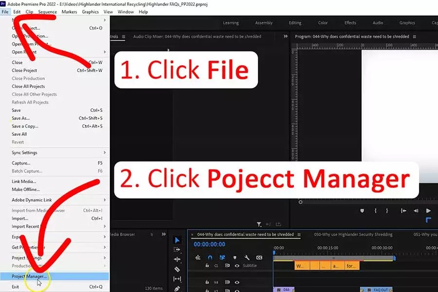 How to Save or Export a Premiere Pro Project with all Files DIY Video