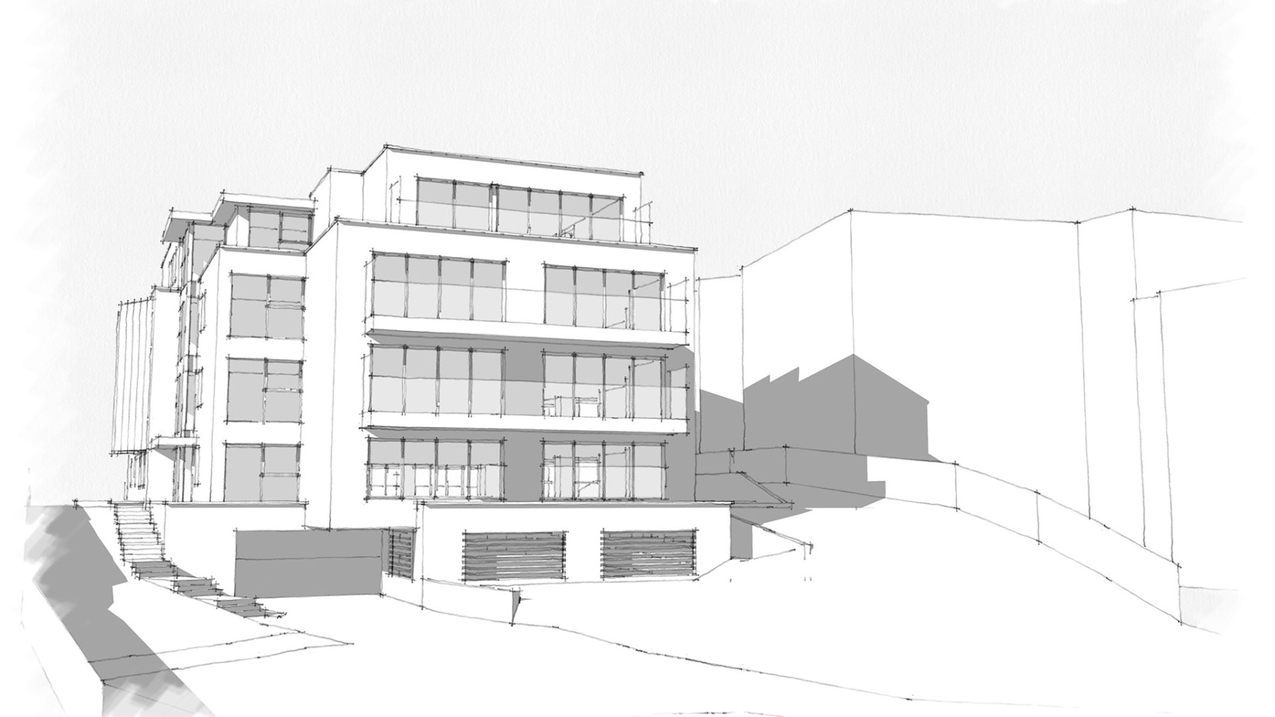 Recent planning approval for apartment block David James Architects