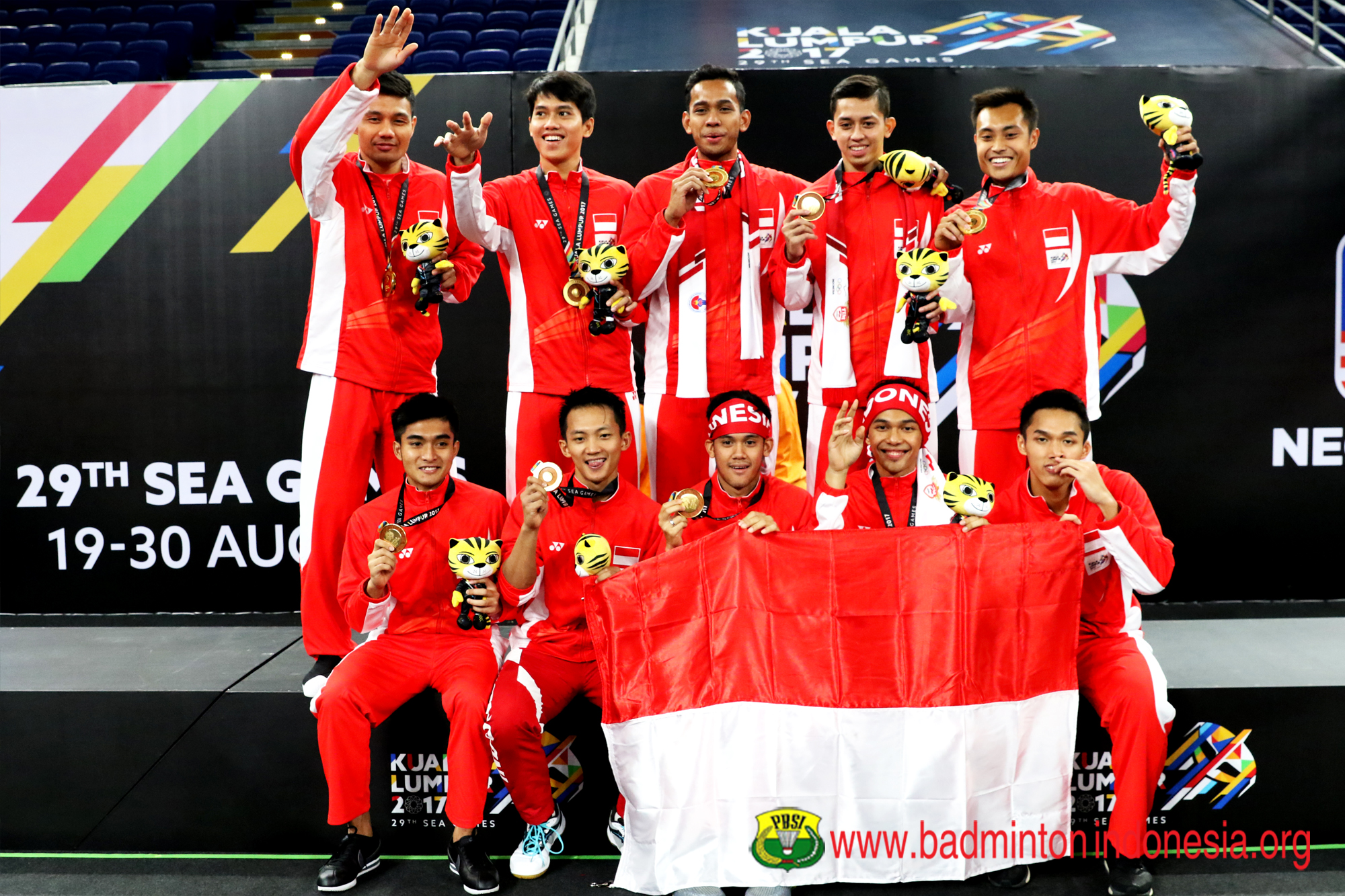 Djarum Badminton (SEA Games 2017) Tim Bulutangkis Putra Sumbang Emas