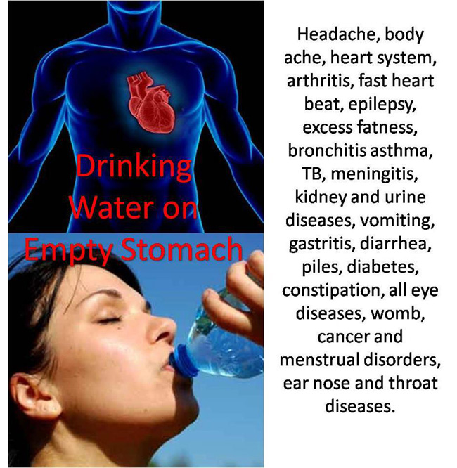 Drink water on an empty stomach