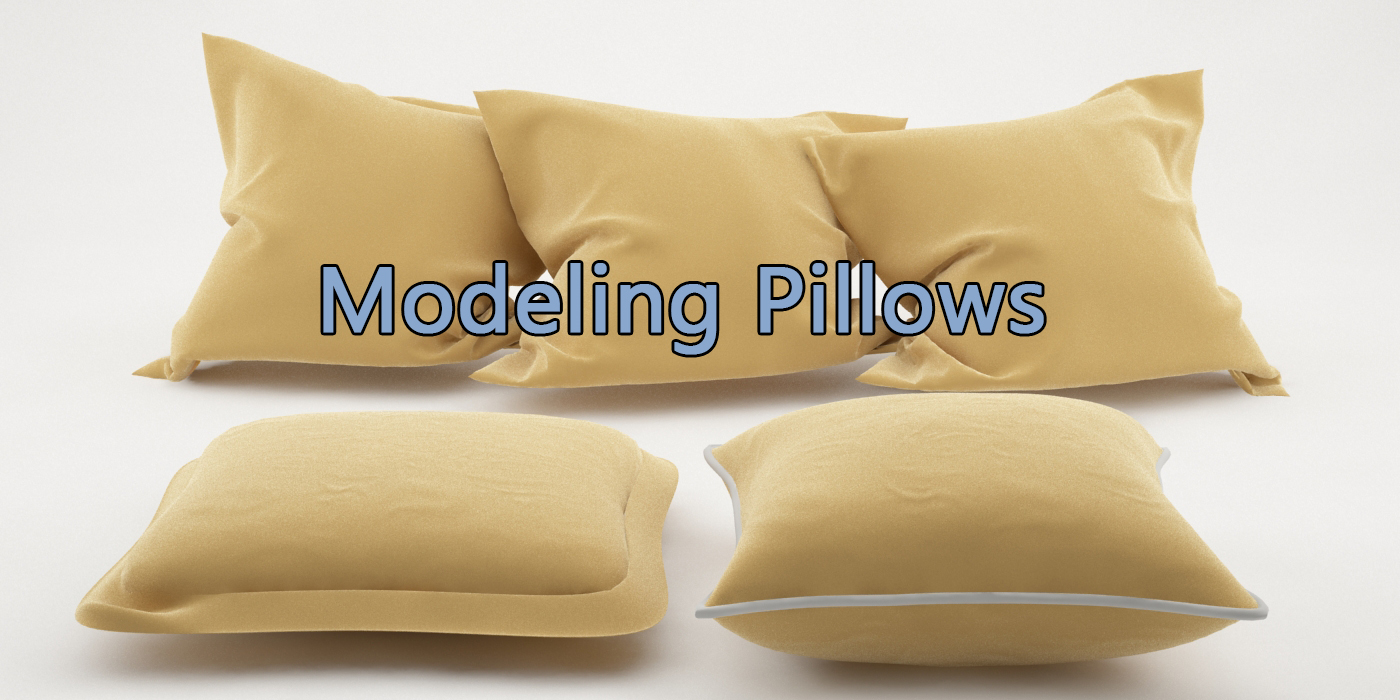 Modeling a Pillow in 3ds Max and Marvelous Designer DKCGI