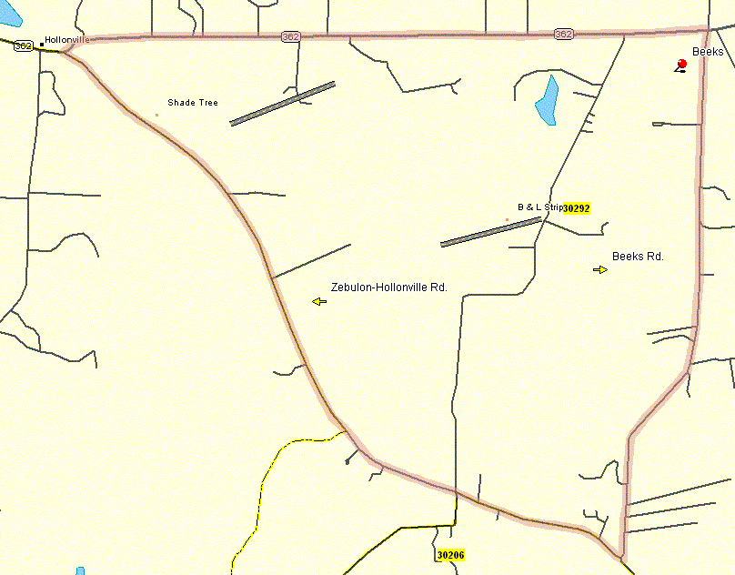 HollonvilleBeeks Area, Pike Co., GA