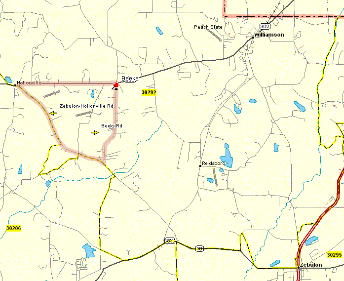 HollonvilleBeeks Area, Pike Co., GA