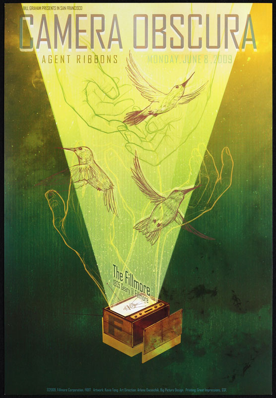 Camera Obscura 2009 Fillmore F1017 Poster D. King Gallery