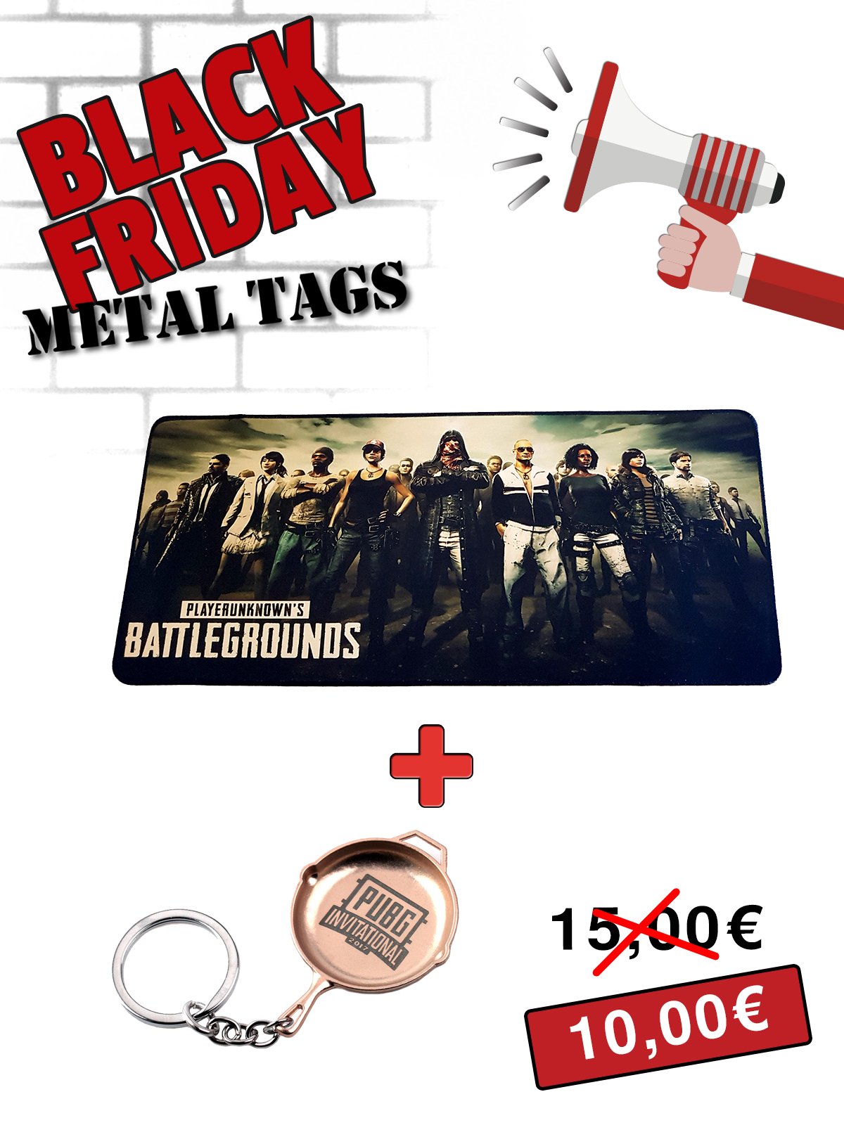 Mousepad Battlegrounds & PUBG INVITATIONAL Black Friday