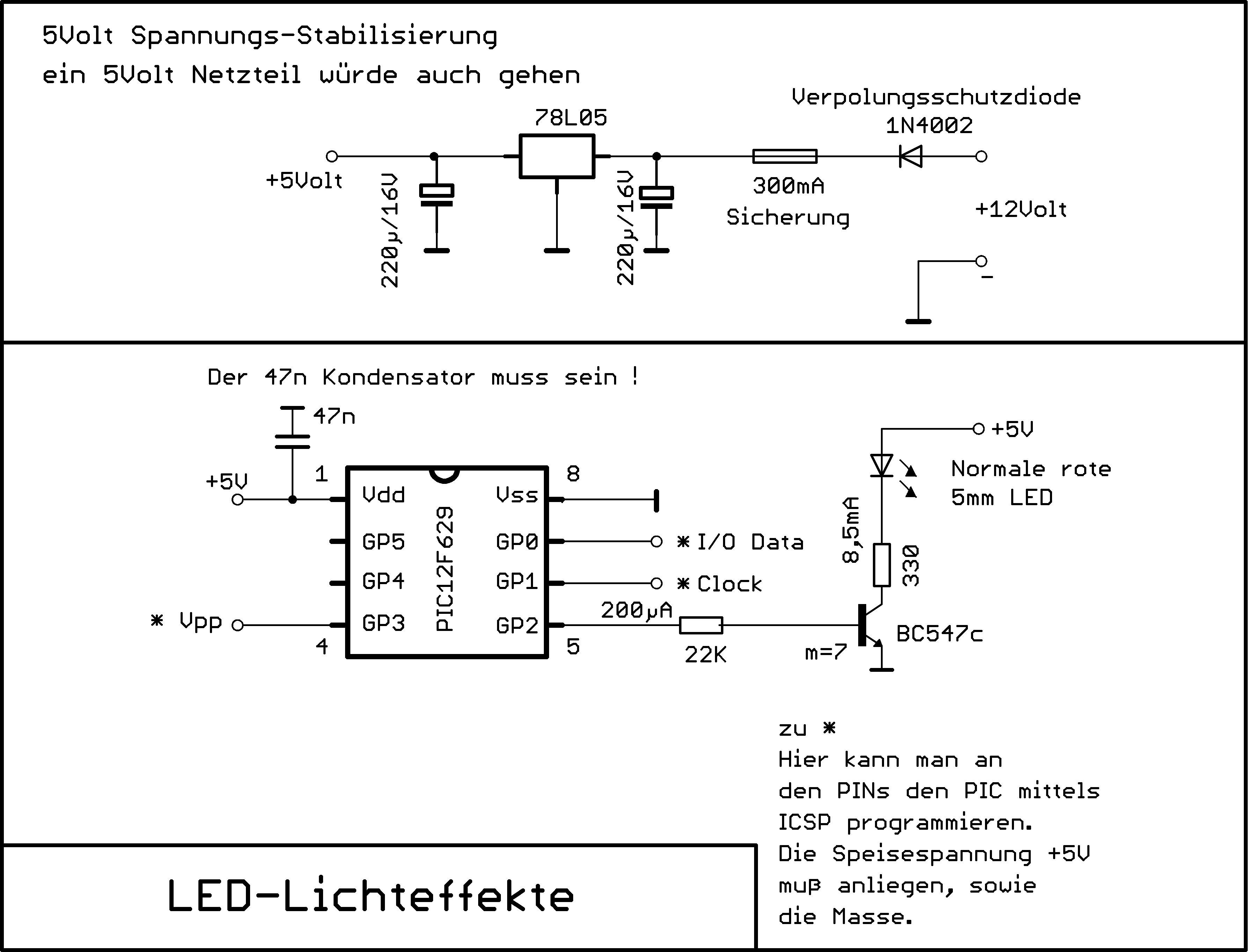 Schaltplan Led Lichterkette