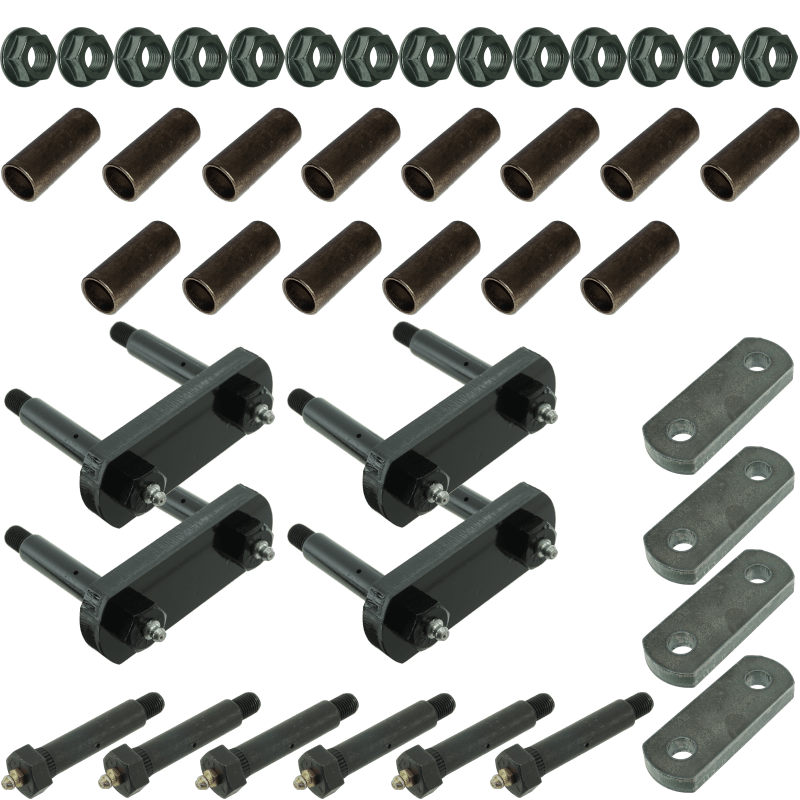 Heavy Duty Tandem Axle Suspension Shackle, Bolt & Bushing Kit, 2.25"o/c
