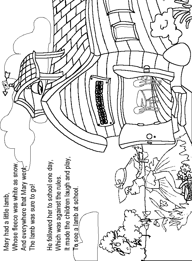 Mary Had a Little Lamb DLTK