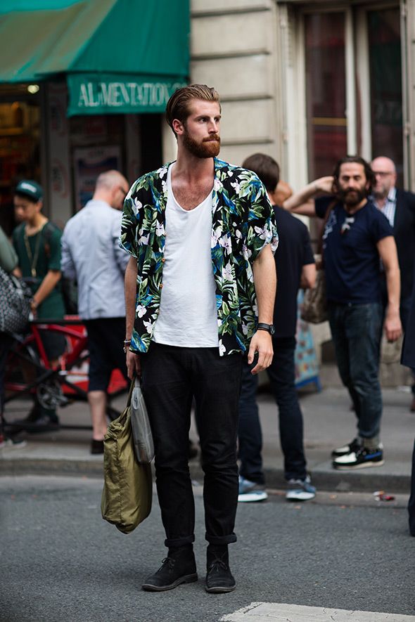 Stella mccartney's ss16 collection unearthed inspiration in london, with chequered polo shirts and primary. 50 Ways To Wear Floral Patterns Prints Modern Men S Guide