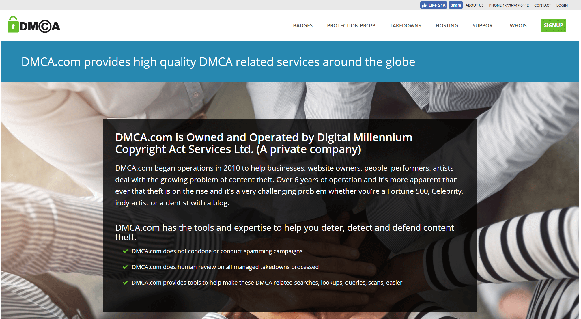 Information About The 1 DMCA Service Provider