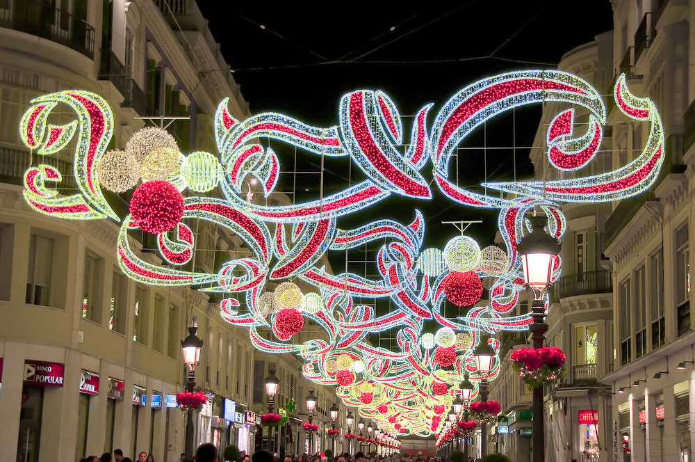 The lights of Malaga