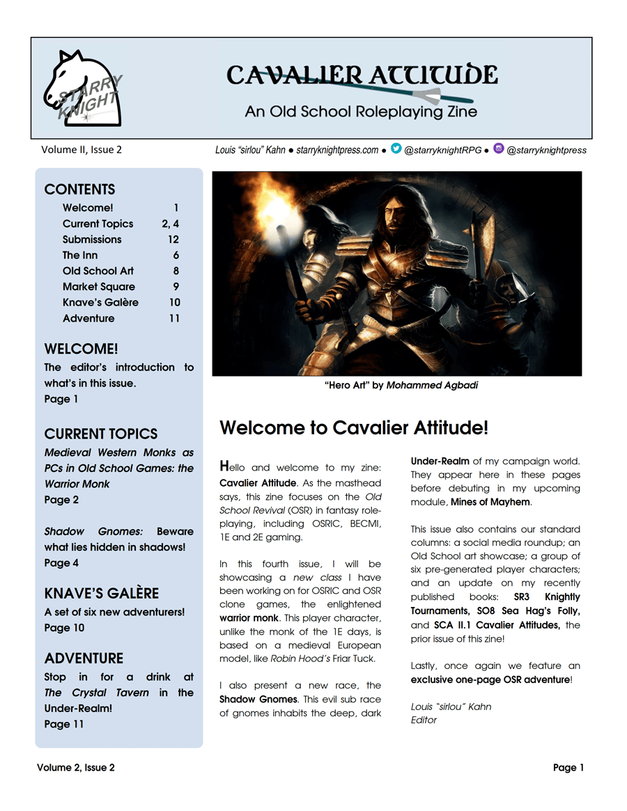 SCAII.2 Cavalier Attitude Starry Knight Press Dungeon Masters Guild