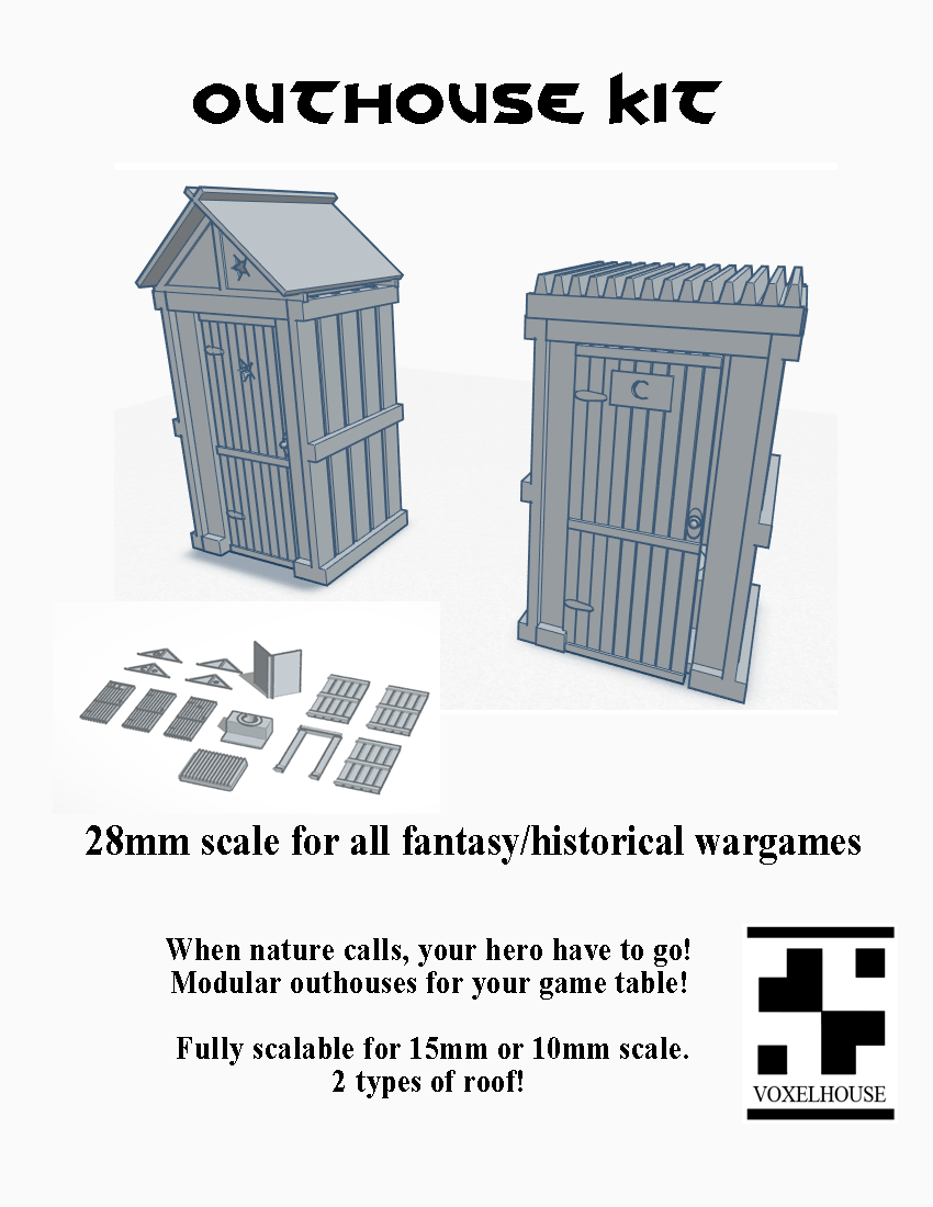 Outhouse Kit Voxelhouse Iron Cross Hotwar Scavengers Dungeon