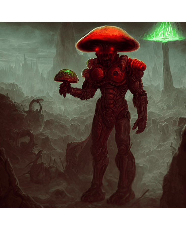 Mushroom man C. M. Klein Digital Art & Media Dungeon Masters Guild